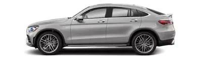 Silver Mercedes-Benz GLC Coupe