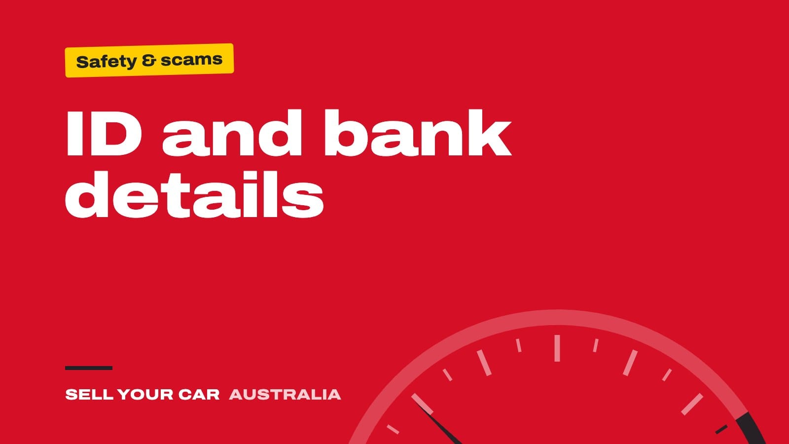 Guide cover: ID and bank details