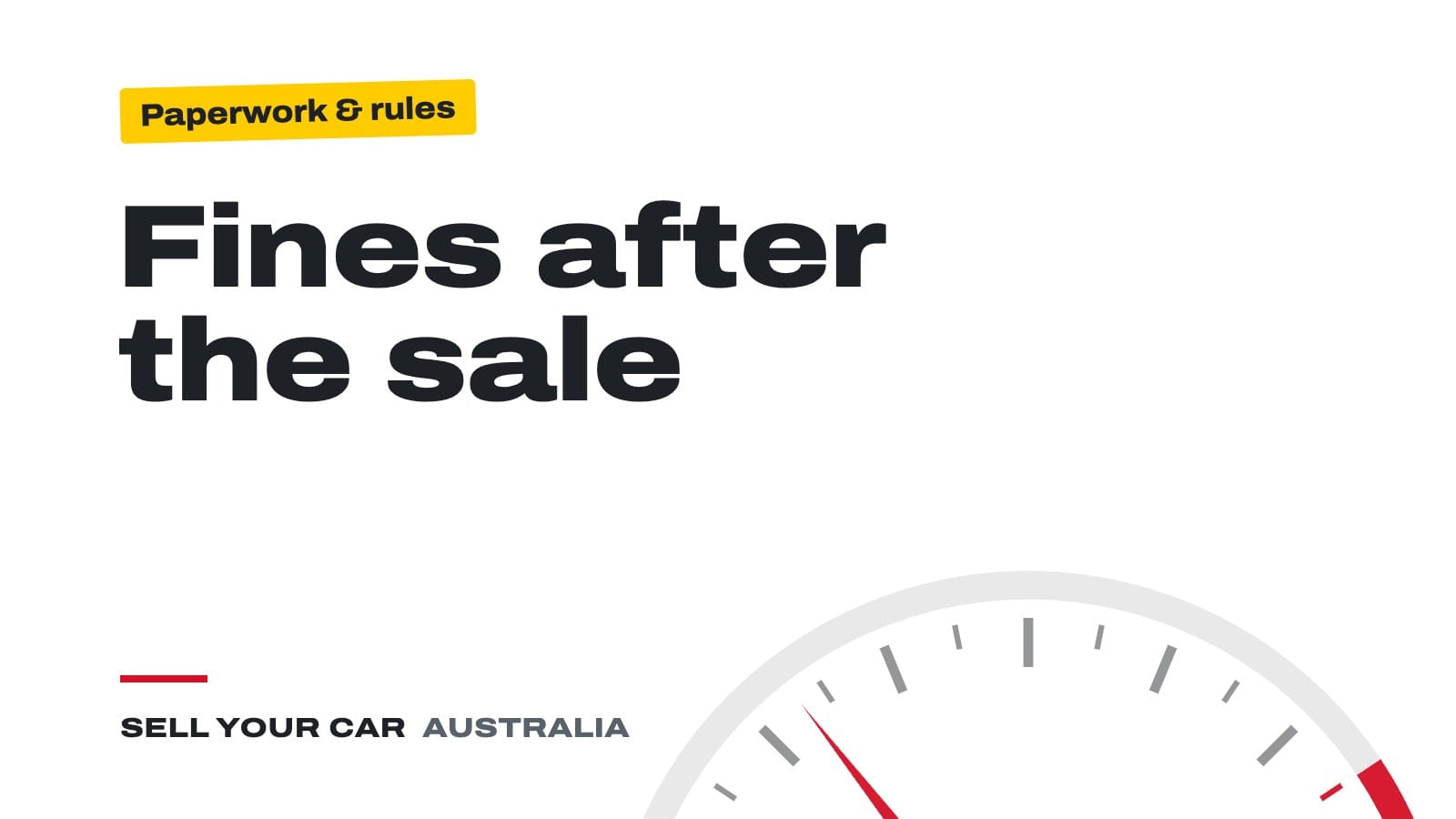 Guide cover: Fines after the sale