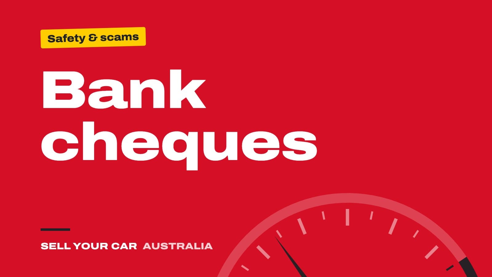 Guide cover: Bank cheques