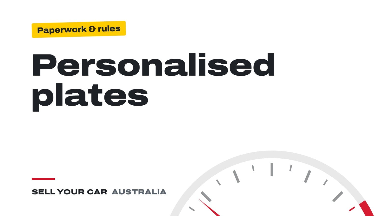 Guide cover: Personalised plates