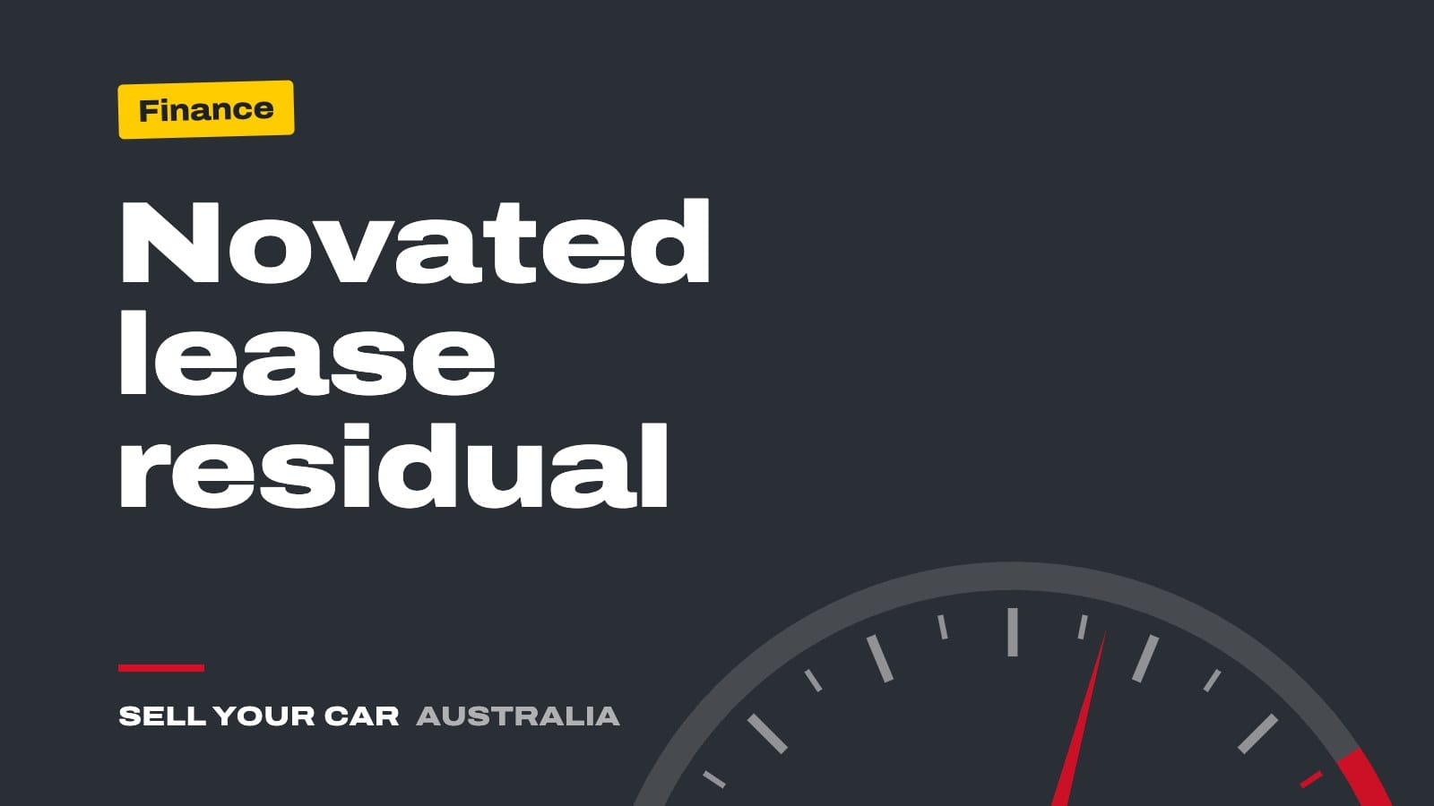 Guide cover: Novated lease residual