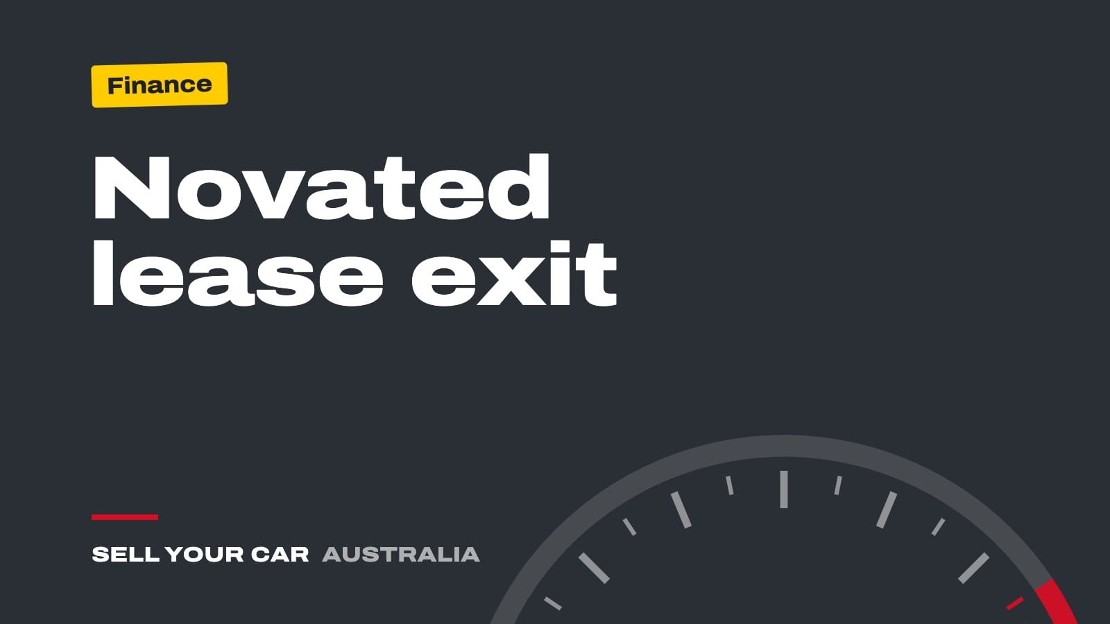 Guide cover: Novated lease exit