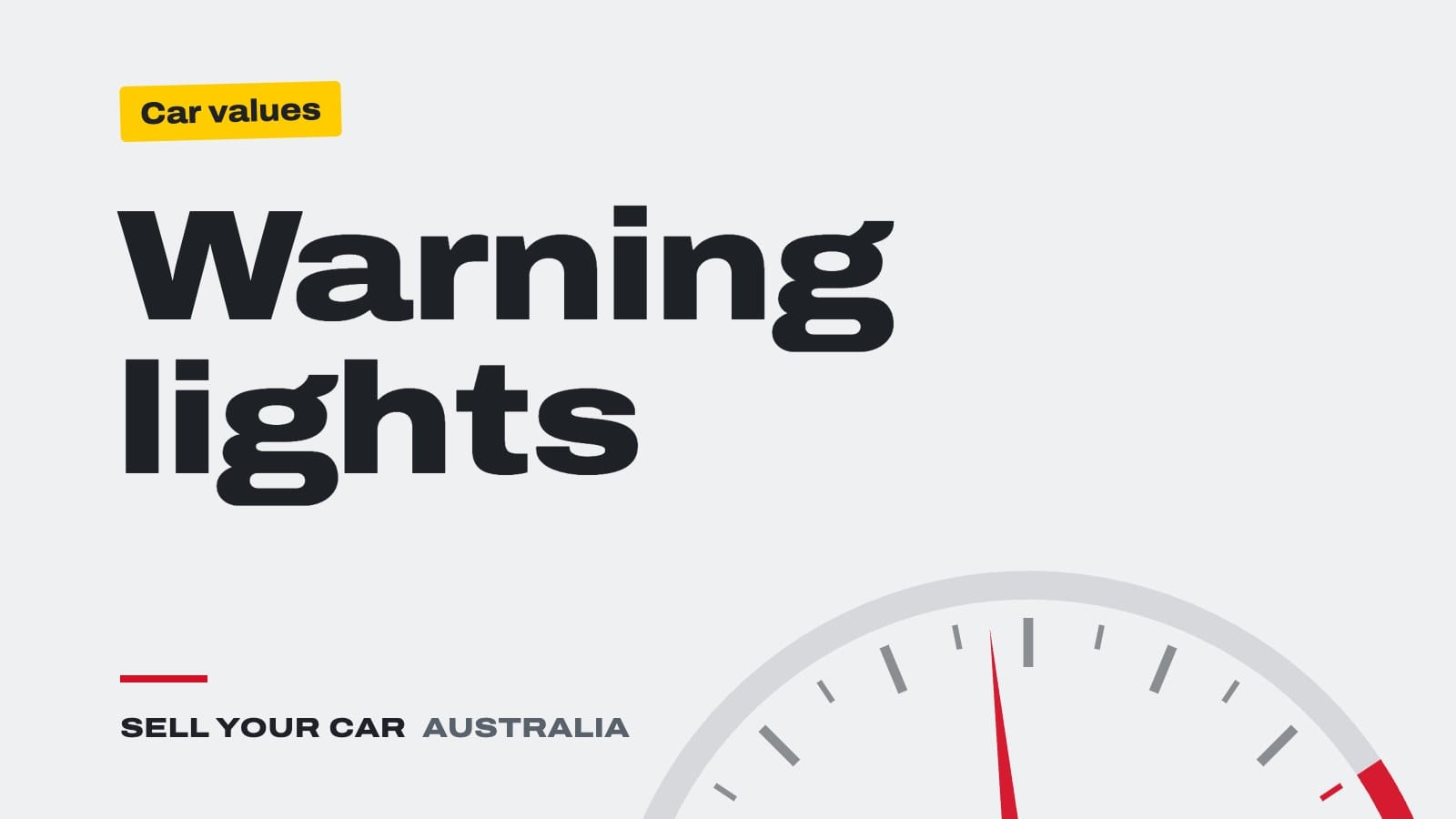 Guide cover: Warning lights