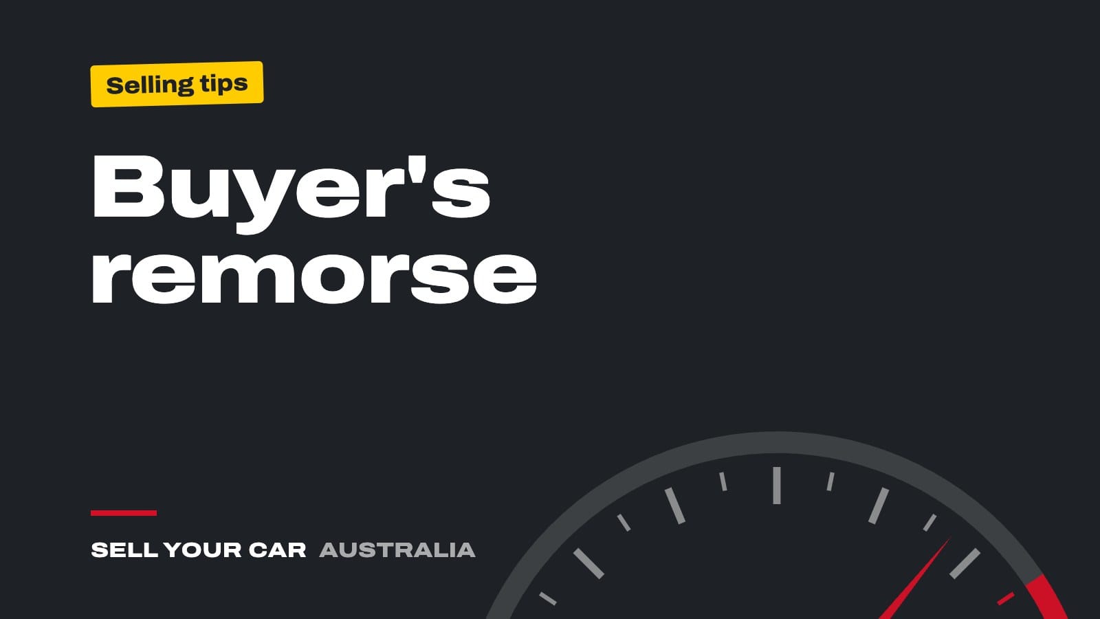 Guide cover: Buyer's remorse