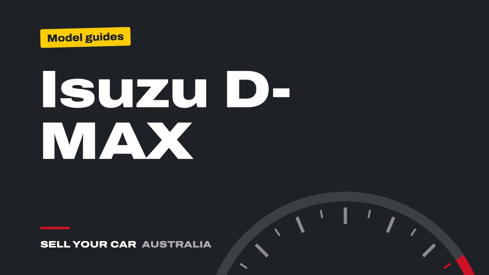 Guide cover: Isuzu D-MAX