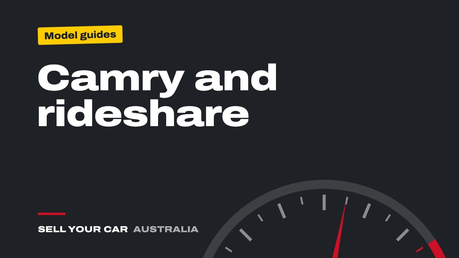 Guide cover: Camry and rideshare